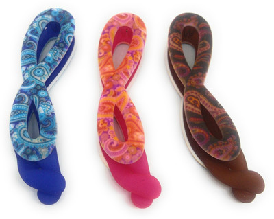 

Khubsurat Premium Banana Clip / Banana Claw Clip, Set of 3 Pieces of 3 Colors, Neon Print Concept, Smooth Silicon Touch Feel Banana Clip, Hair Clip(Multicolor)