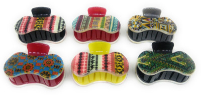 

Khubsurat Hair Clutcher / Hair Claw Clip for Girls & Women, Set of 6 Pieces of 6 different Prints, Small Size, Premium Quality Hair Claw, Hair Clip(Multicolor)