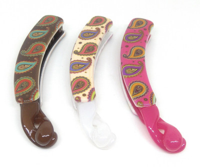 

Khubsurat Premium Banana Clip / Banana Claw Clip, Set of 3 Pieces of 3 Colors, Floral Concept, Smooth Touch Feel, Length 11 Centimeters Banana Clip, Hair Clip(Multicolor)
