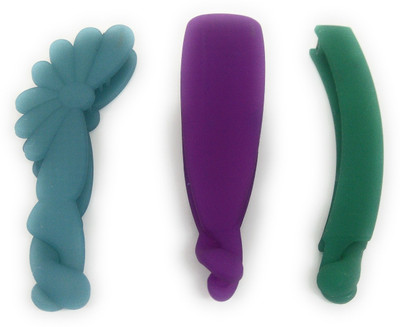 

Khubsurat Premium Banana Clip / Banana Claw Clip, Set of 3 Pieces of 3 Color 3 Designs, Smooth Silicon Feel, Length 11 Centimeters Banana Clip, Hair Clip(Multicolor)
