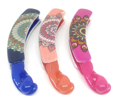 

Khubsurat Premium Banana Clip / Banana Claw Clip, Set of 3 Pieces of 3 Colors, Smooth Touch Feel, Length 11 Centimeters Banana Clip, Hair Clip(Multicolor)