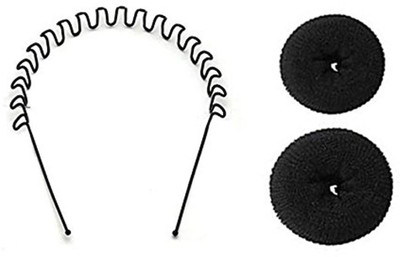 

fllik 302 Hair Clip, Bun(Black)
