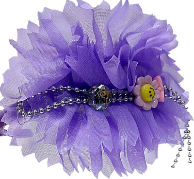 

Proplady Floral Cutwork stone studded Combo Hairband Hair Band, Head Band(Purple)