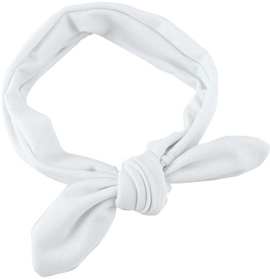 

Siddiva White Turban knot Bow Headband For Baby Girls Head Band(White)