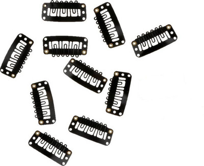 

Jampak™ Hair Wig Clips 10 pcs, Hair Toupee Clips, Hair Patch Clips, Hair Extension Clips, hair Attachment Clips, Hair Bonding Clips For Men & Women, Black, 15 Grams Hair Accessory Set (Black) Hair Clip(Black)