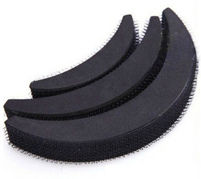 

Liqon Set Of 3 PCS Sponge Maker Styling Twist Magic Bun Volume Base Bump Hair Accessory Set(Black)