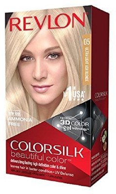 

Revlon ColorSilk Beautiful Color, [05] Ultra Light Ash Blonde 1 ea Hair Color(Blonde)