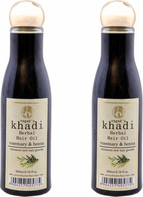 

Vagad's Khadi Rosemery and Heena Hair Oil Combo Hair Oil(400 ml)
