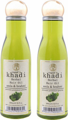 

Vagad's Khadi Amla And Brahmi Hair Oil(400 ml)