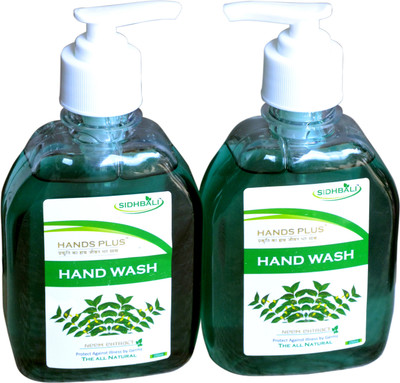 

HANDS PLUS NEEM HAND WASH (250ML*2)(500 ml, Pump Dispenser, Pack of 2)