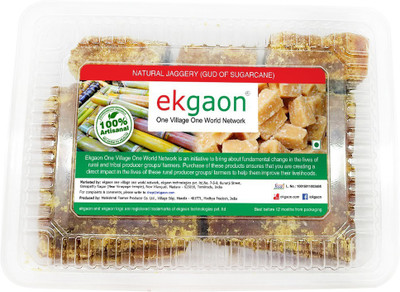 

Ekgaon Natural jaggery (Gud of Sugarcane) Jaggery(500 g)