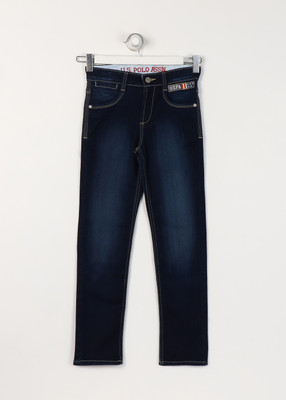 

US Polo Kids Slim Boys Dark Blue Jeans, Me. blue
