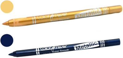 

Color Fever shocking color kajal(golden, party blue)