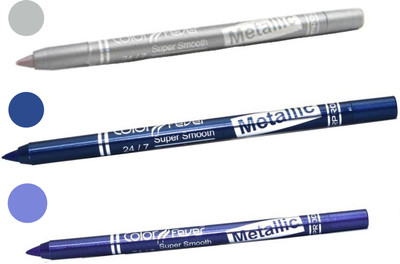 

Color Fever shocking color kajal(silver, navy blue, purple)