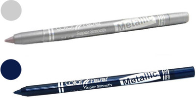 

Color Fever shocking color kajal(silver, party blue)