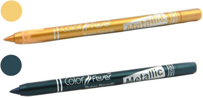 

Color Fever shocking color kajal(golden, dark green)