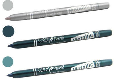 

Color Fever shocking color kajal(silver, dark green, light green)