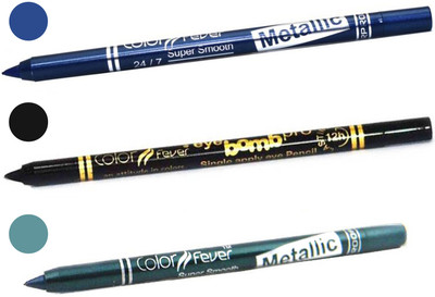 

Color Fever shocking color kajal(navy blue, black, light green)
