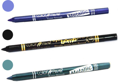 

Color Fever shocking color kajal(purple, black, light green)