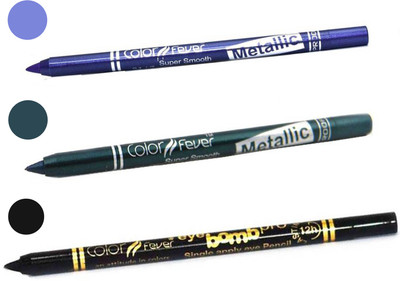 

Color Fever shocking color kajal(purple, dark green, black)