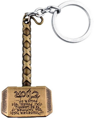 

JARK Thor Hammer Key Chain Key Chain (GOld) Key Chain