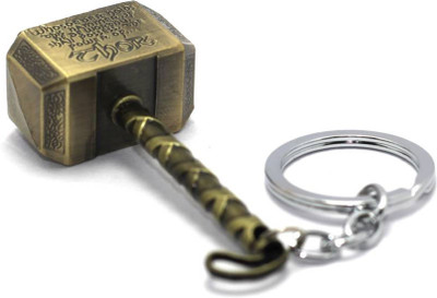 

JARK Thor hammer metal keychain Key Chain (Gold) Key Chain
