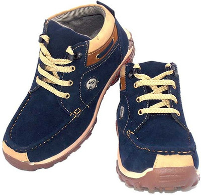 

D'zigners Boys Lace Casual Boots(Blue