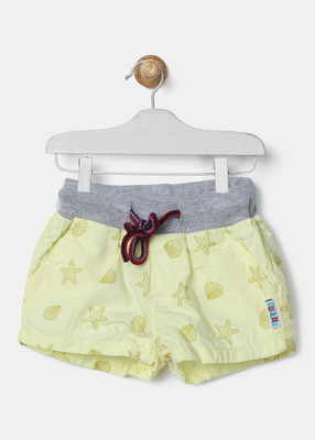 

Gini & Jony Short For Girl's Casual Printed Cotton(Grey, Pack of 1, Grey melange(c205)