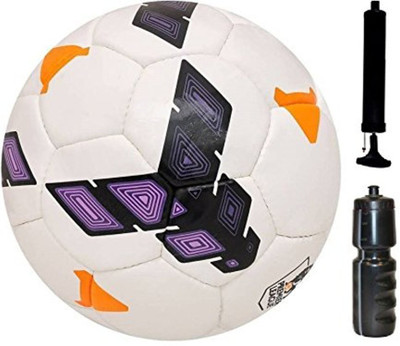 Aks - -purple-stike-32-panel-hand-stitched- Football - Size 5-Pump+Sipper, Combo Football Kit