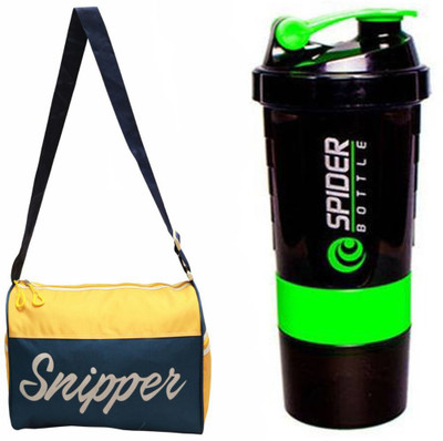 

Snipper Combo of Yellow Tomy bag and Green Spider Shaker Gym & Fitness Kit