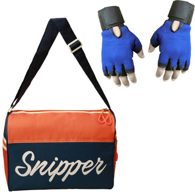 

Snipper Combo of Orange Tomy bag and Blue Gloves Gym & Fitness Kit