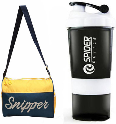 

Snipper Combo of Yellow Tomy bag and White Spider Shaker Gym & Fitness Kit