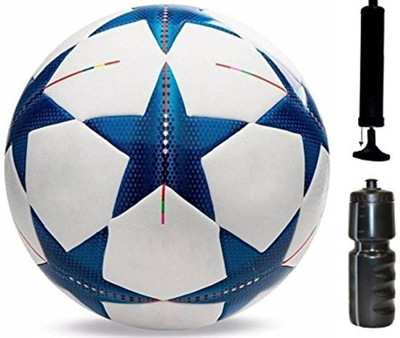 

Aks Bluestar Football(Size 5)+Pump+Sipper, Combo Football Kit