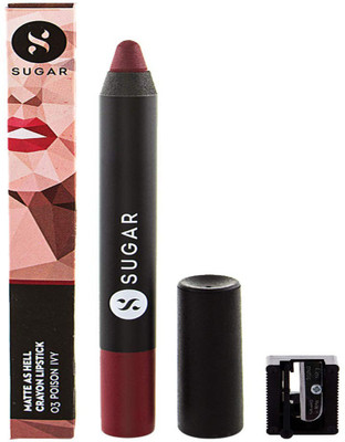 

Sugar MATTE AS HELL Crayon Lipstick 2.58 g With Sharpener (03 Poison Ivy)((03 Poison Ivy))