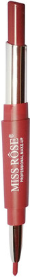 Miss Rose Makeup Professional Lipstick & Liner 2 in 1(Salmon)