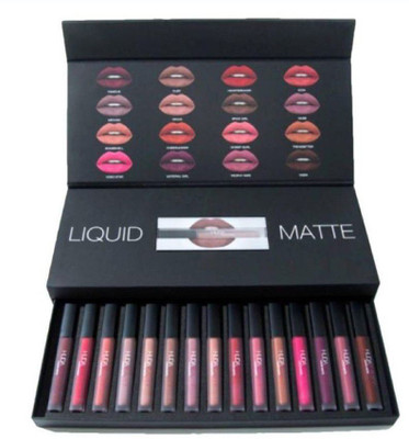 

Huda Beauty Set Of 16 Liquid Lipstick(Multicolor, 4 ml)