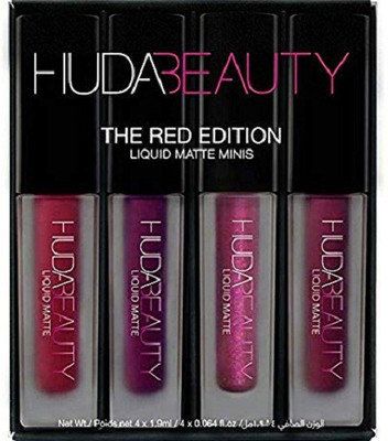 

Huda Beauty Lipstick Liquid Matte Minis Red Edition - 6 Ml(Red, 6 ml)