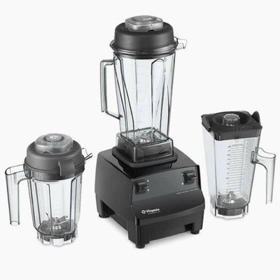 

Vitamix High Impact Blender Drink Machine 2-Speed 1200 W Juicer Mixer Grinder(Black, 3 Jars)