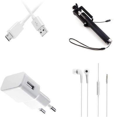DAKRON Wall Charger Accessory Combo for Samsung Galaxy Alpha(White)