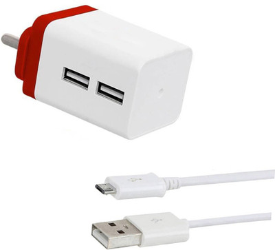 DAKRON Wall Charger Accessory Combo for Karbonn Titanium Jumbo 2(White)