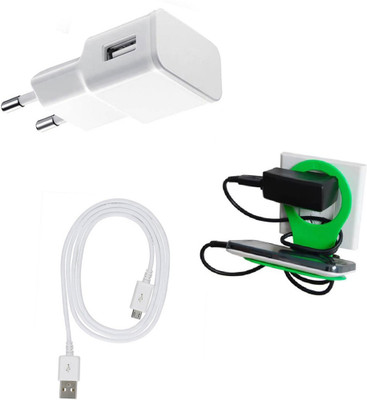 SARVIN Wall Charger Accessory Combo for InFocus Turbo 5(White)