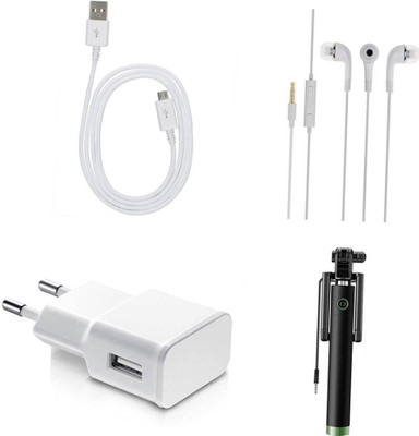 DAKRON Wall Charger Accessory Combo for Infinix Hot 4 Pro(White)