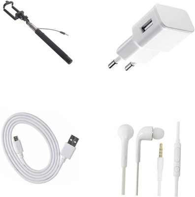 DAKRON Wall Charger Accessory Combo for Yu Yunique 2(White)