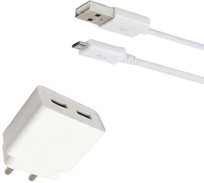DAKRON Wall Charger Accessory Combo for Intex Aqua Lions 2(White)