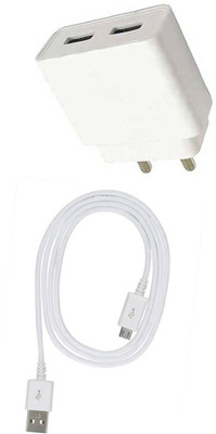 SARVIN Wall Charger Accessory Combo for Samsung Galaxy J7 Prime(White)