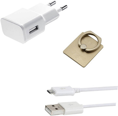 SARVIN Wall Charger Accessory Combo for Micromax Canvas1(White)