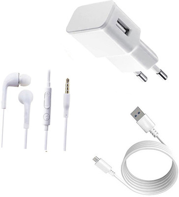 DAKRON Wall Charger Accessory Combo for Sony Xperia ZR(White)