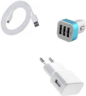 DAKRON Wall Charger Accessory Combo for Swipe Elite 4G(White)