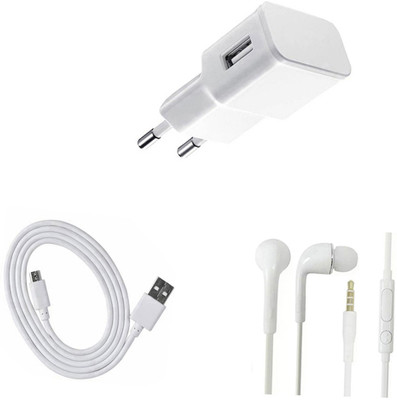 SARVIN Wall Charger Accessory Combo for Yu Yunique 2(White)