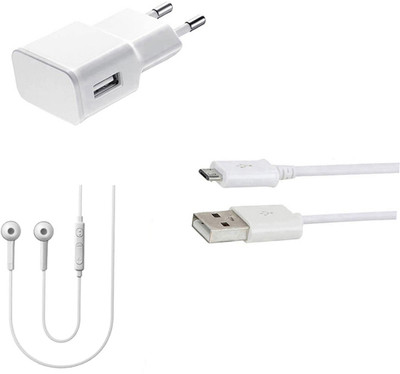 SARVIN Wall Charger Accessory Combo for Samsung Galaxy J7 Max(White)